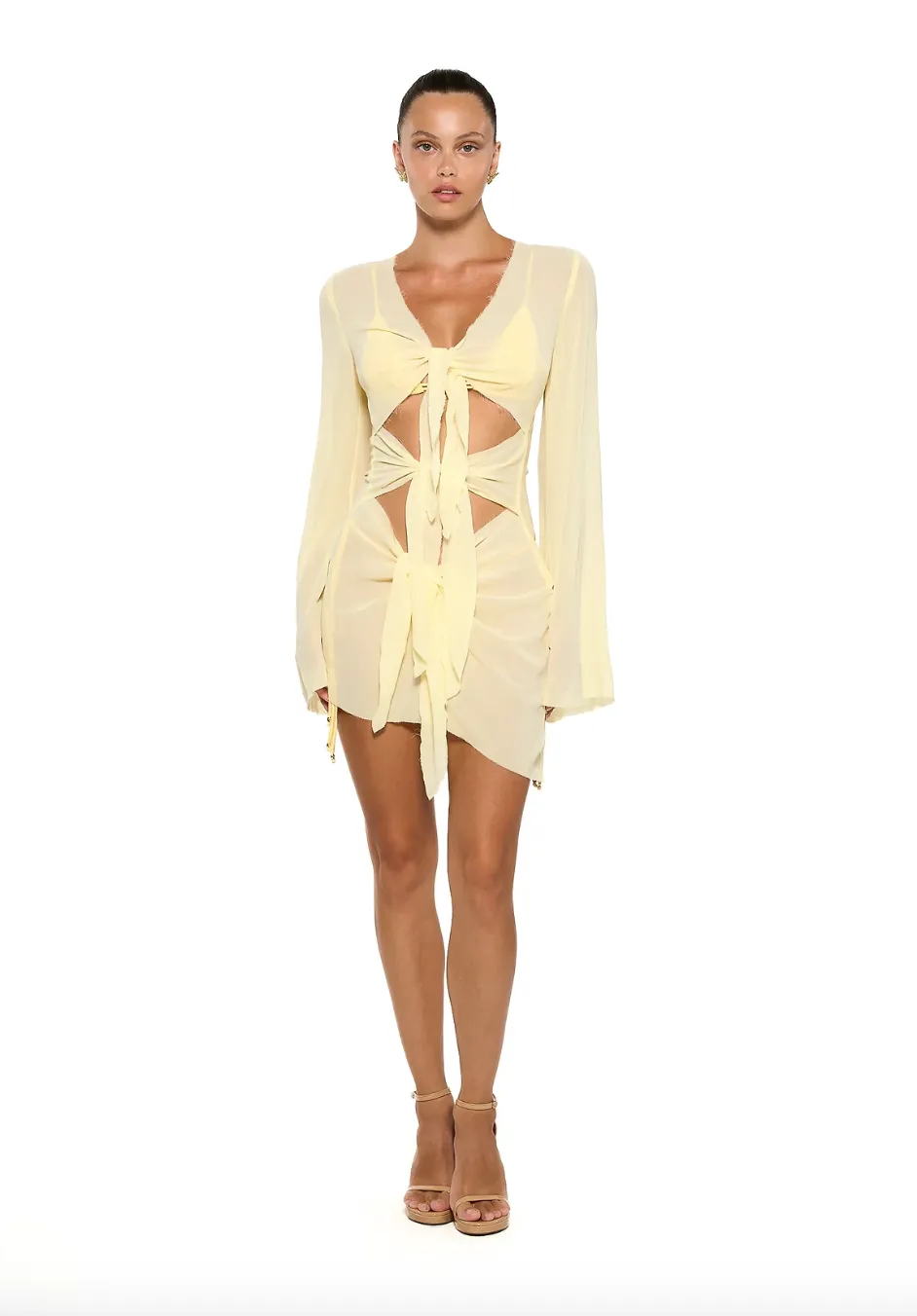 Bananhot - Maci Mini Dress - Daisy Yellow sold by Jessie Boutique product image thumbnail 3