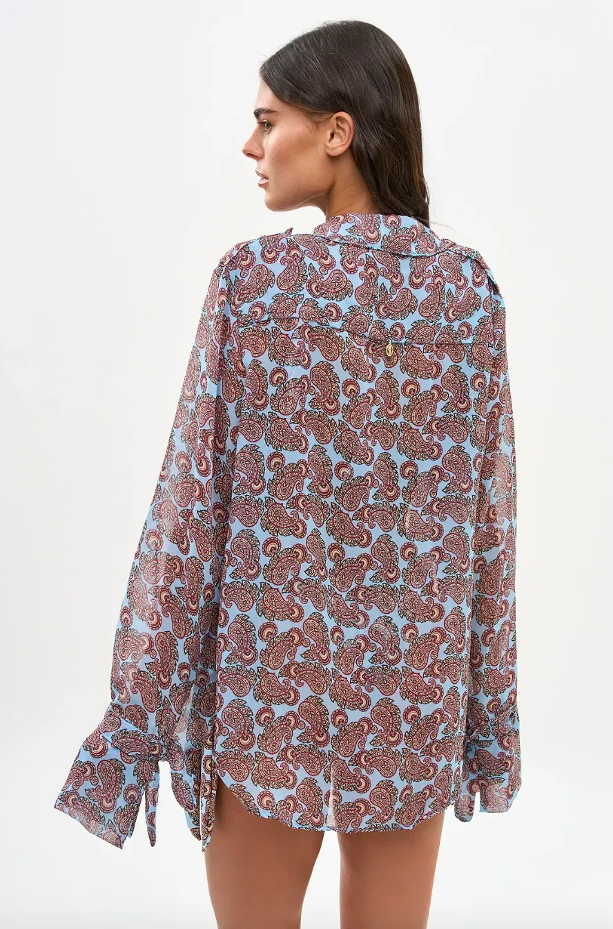 Bananhot - Tommy Bandana Shirt - Popsicle Paisley sold by Jessie Boutique product image thumbnail 5