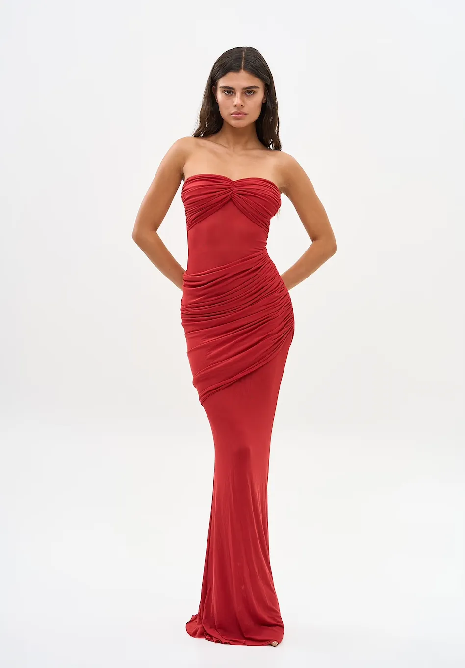 Bananhot - Erica Dress - Crimson sold by Jessie Boutique product image thumbnail 3