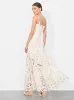 Alice + Olivia - Marna Tiered Maxi Dress - Off White sold by Jessie Boutique
