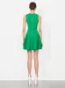 Alice + Olivia - Adley Drop Waist Mini Dress - Light Emerald sold by Jessie Boutique