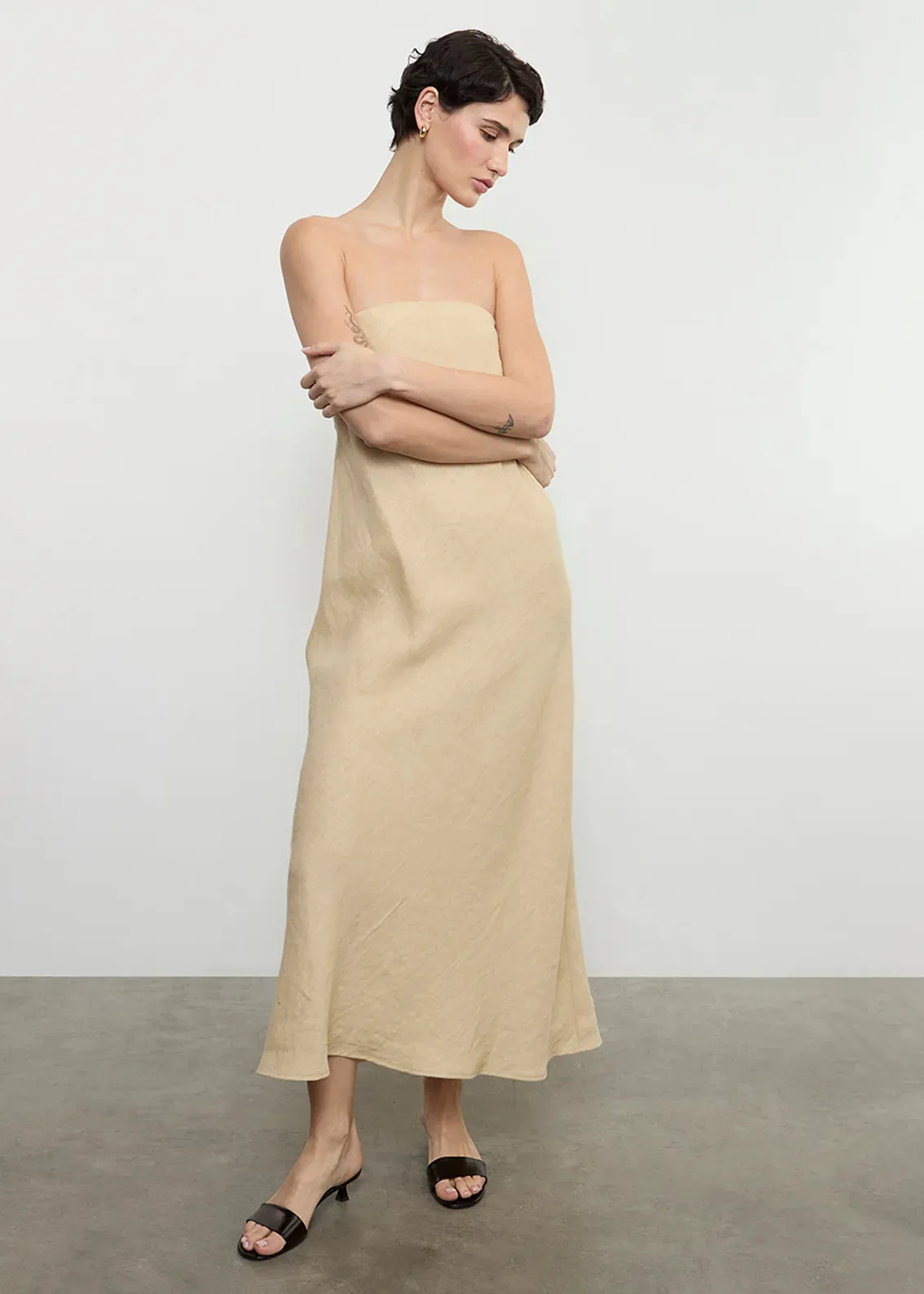 Enza Costa - Linen Bias Dress - Multiple Colors sold by Jessie Boutique product image thumbnail 2