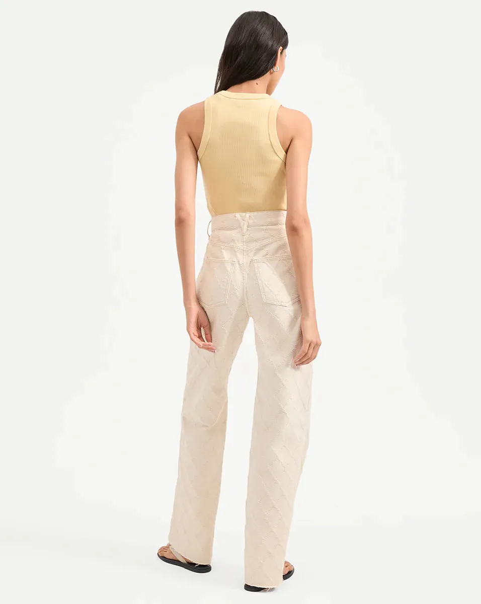 Veronica Beard - Jordyn Cropped Tank Top - Chamomile sold by Jessie Boutique product image thumbnail 2