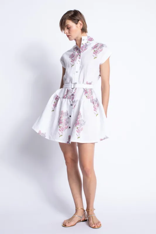 Karina Grimaldi - Zelie Print Mini Dress - Multi Floral sold by Jessie Boutique