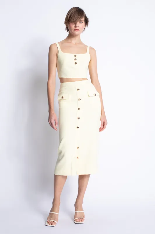 Karina Grimaldi - Sunny Top - Yellow sold by Jessie Boutique