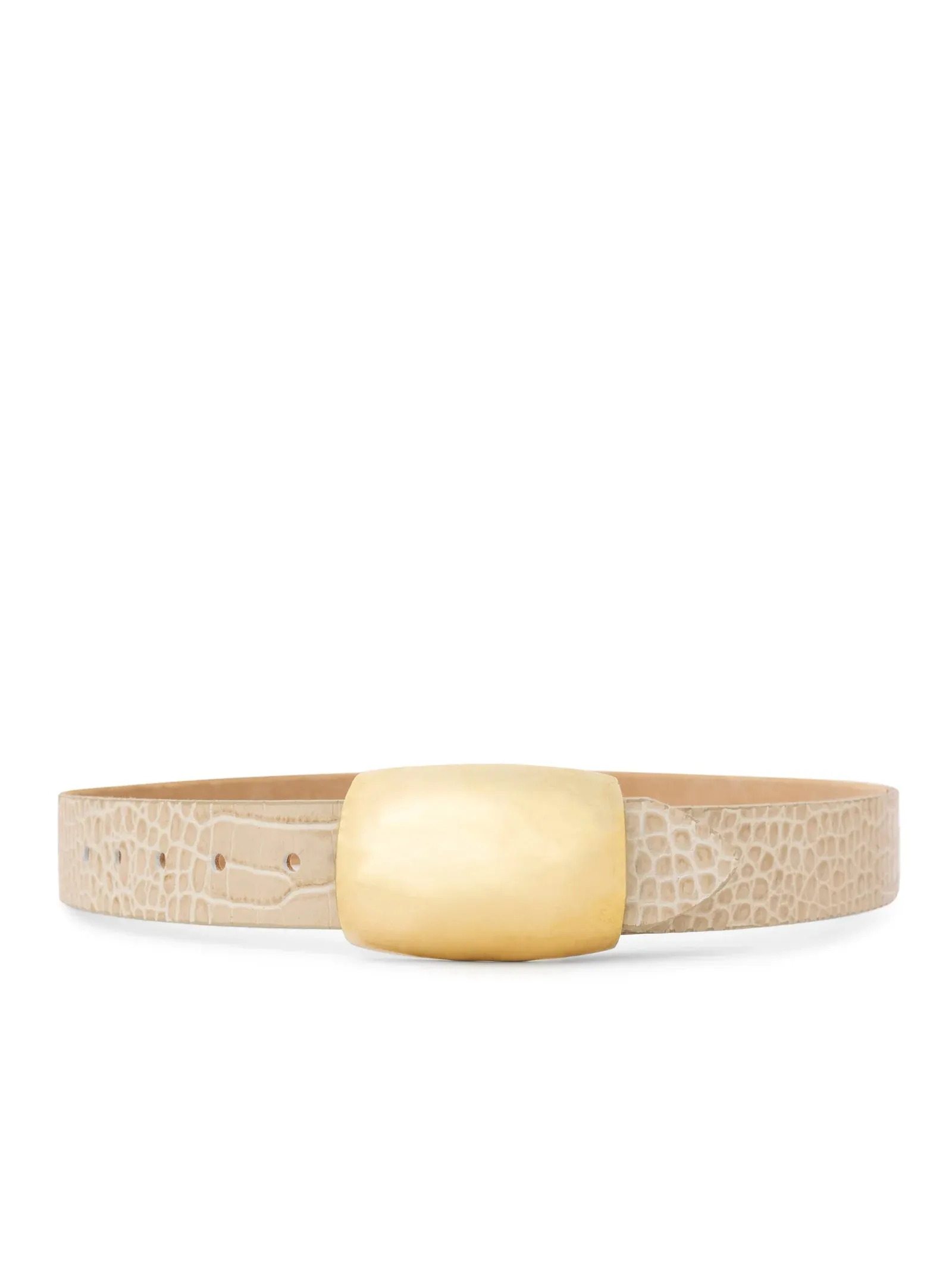 L'agence - Milou Belt - Ivory Croc Embossed sold by Jessie Boutique product image thumbnail 2