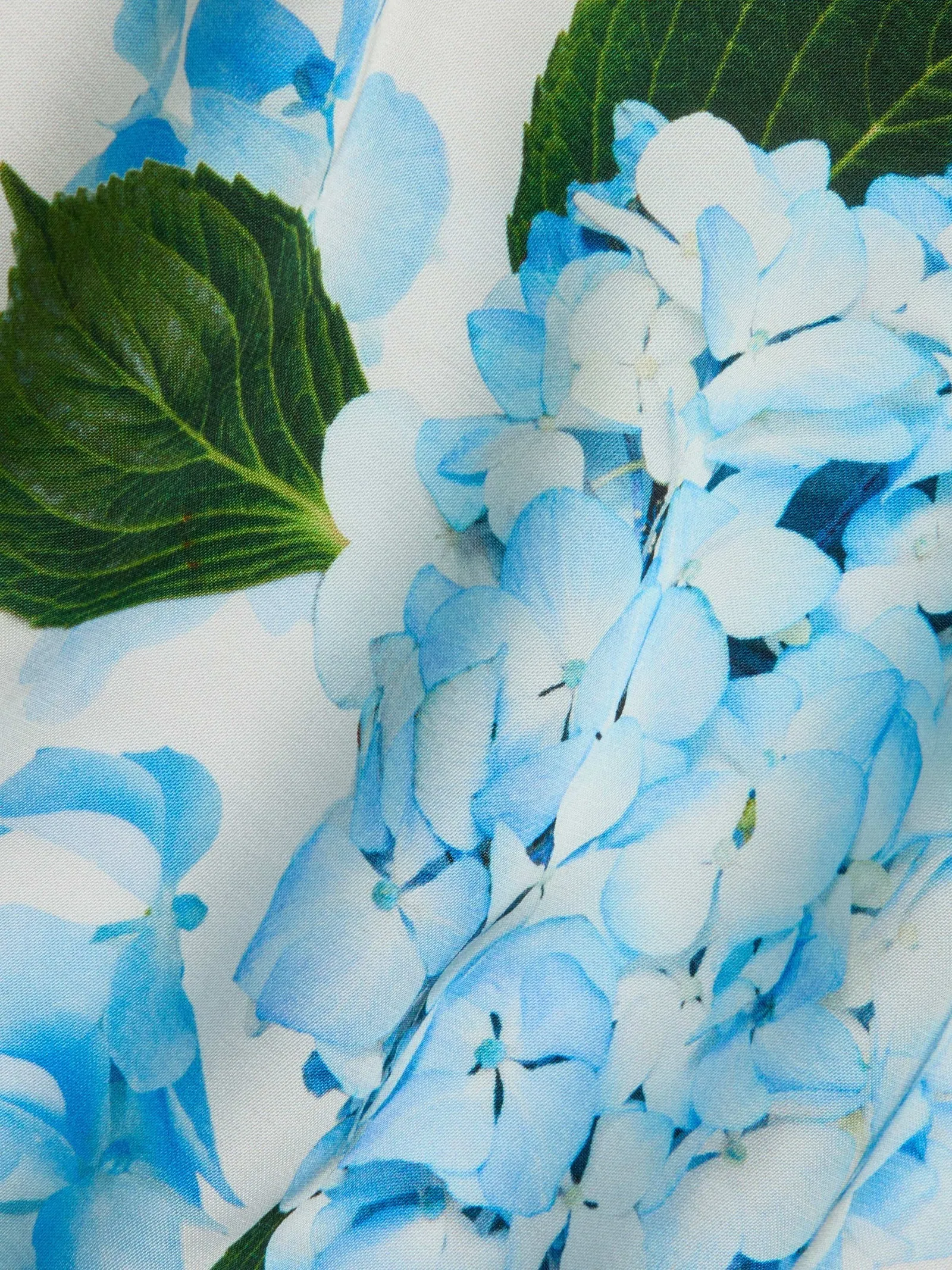 L'agence - Akiya Satin Maxi Dress - Ivory/Light Blue Large Hydrangea sold by Jessie Boutique product image thumbnail 4