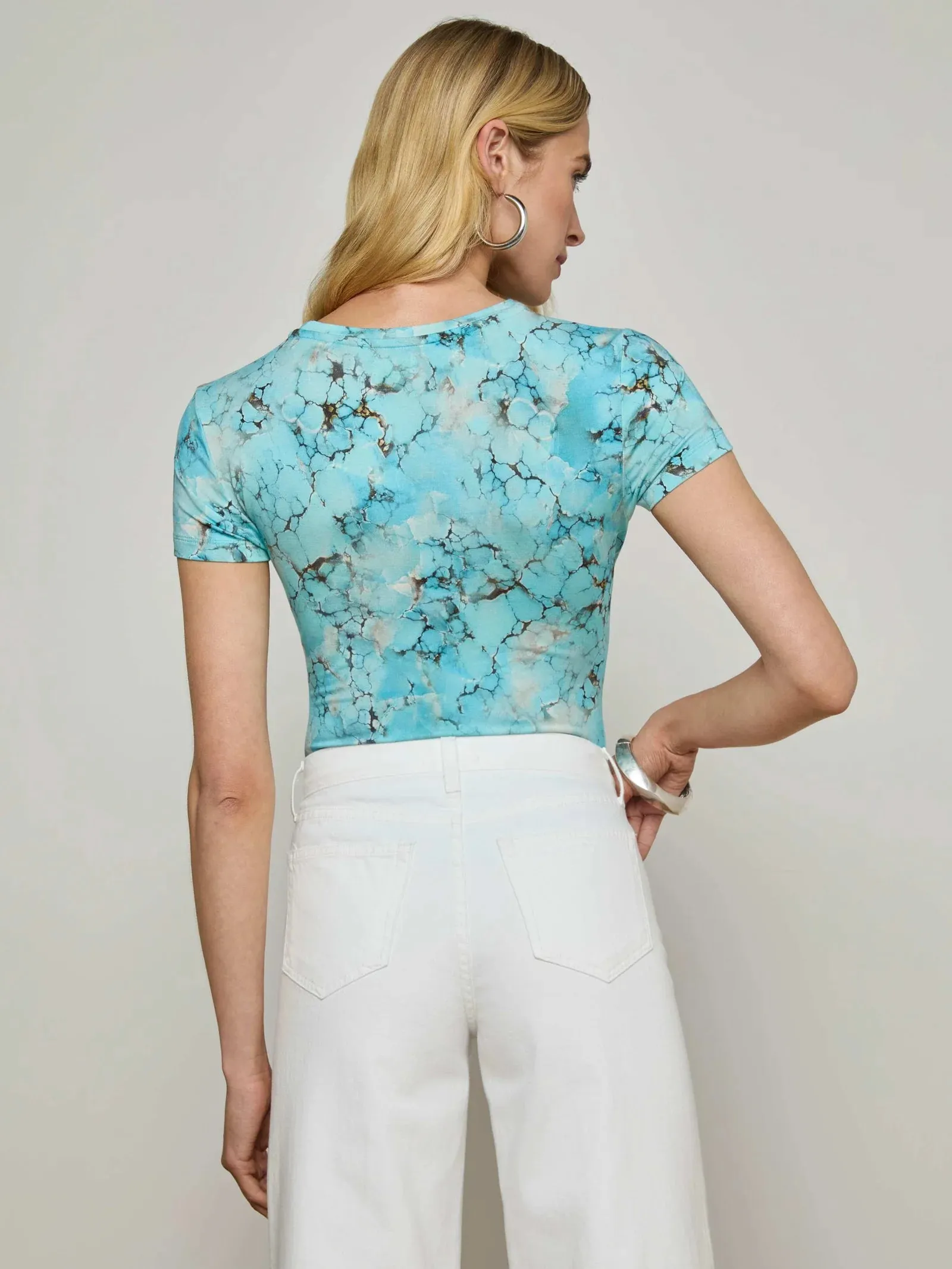 L'agence - Ressi Crew Neck - Multi Turquoise Stone sold by Jessie Boutique product image thumbnail 3