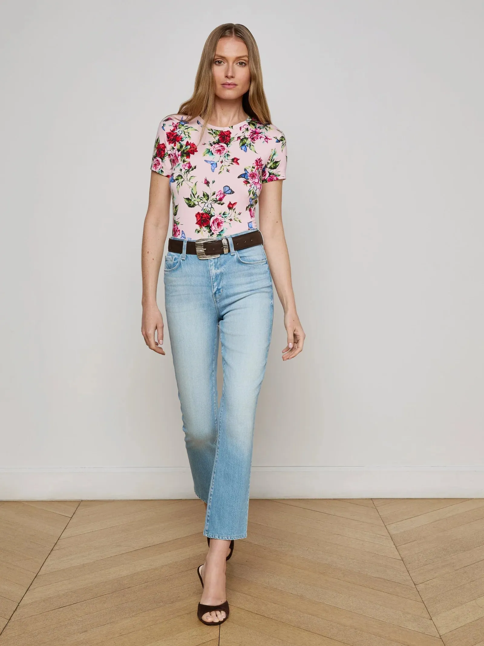 L'agence - Ressi Crew Neck - Light Pink Multi Femme Rose sold by Jessie Boutique product image thumbnail 2