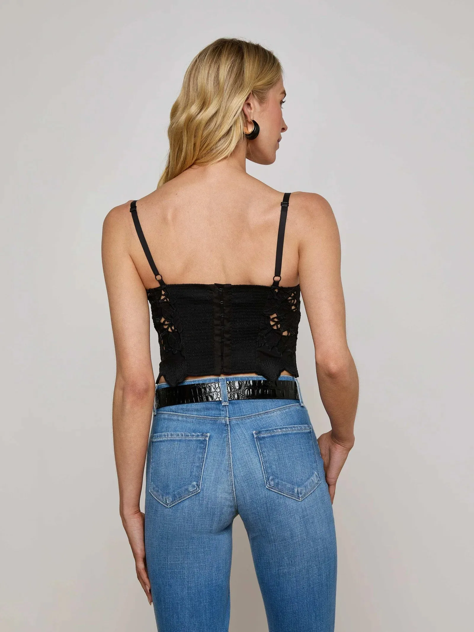L'agence - Sonya Lace Bustier - Black sold by Jessie Boutique product image thumbnail 3