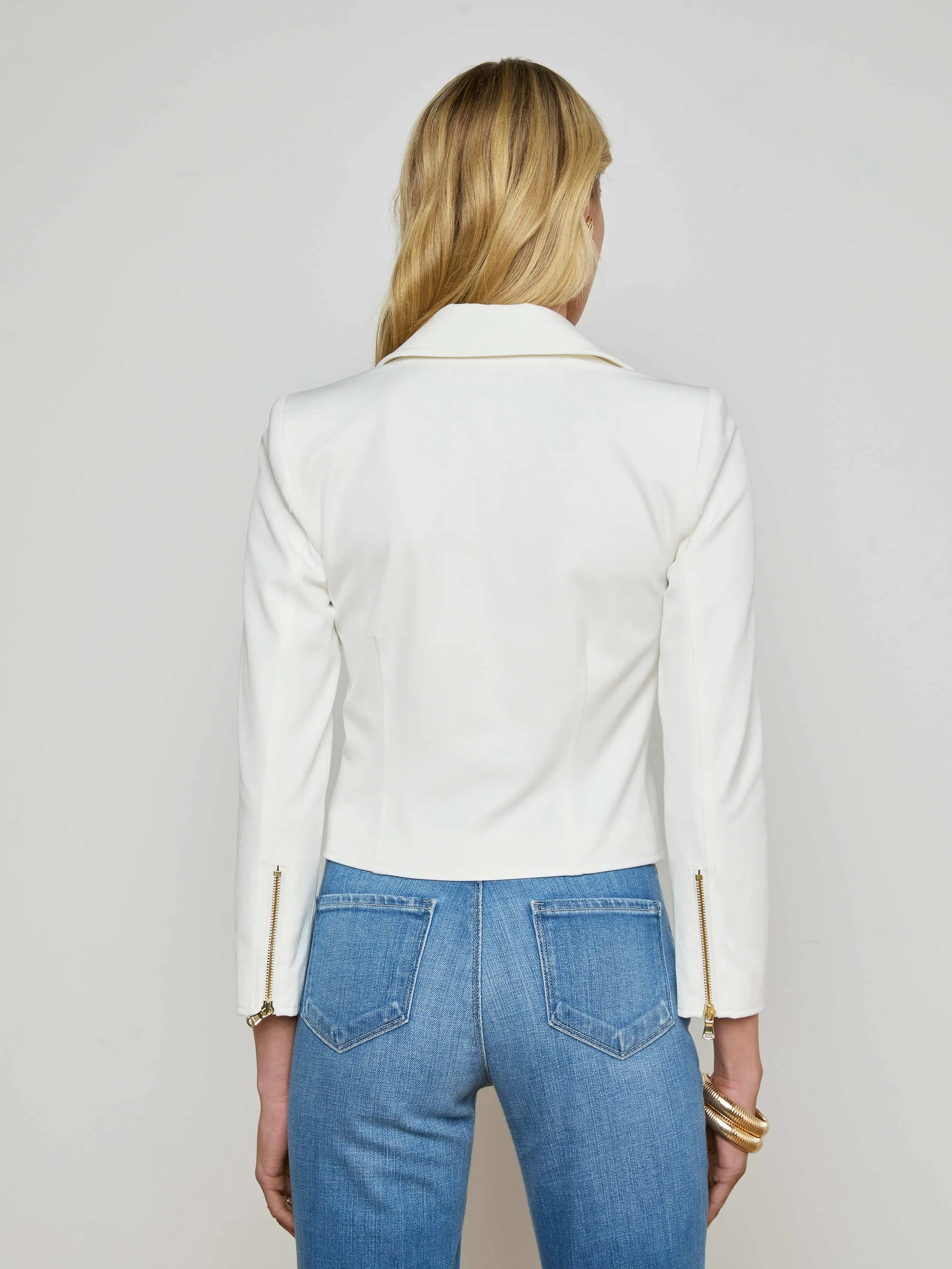 L’agence - Calianna Shirt Jacket - White sold by Jessie Boutique product image thumbnail 3