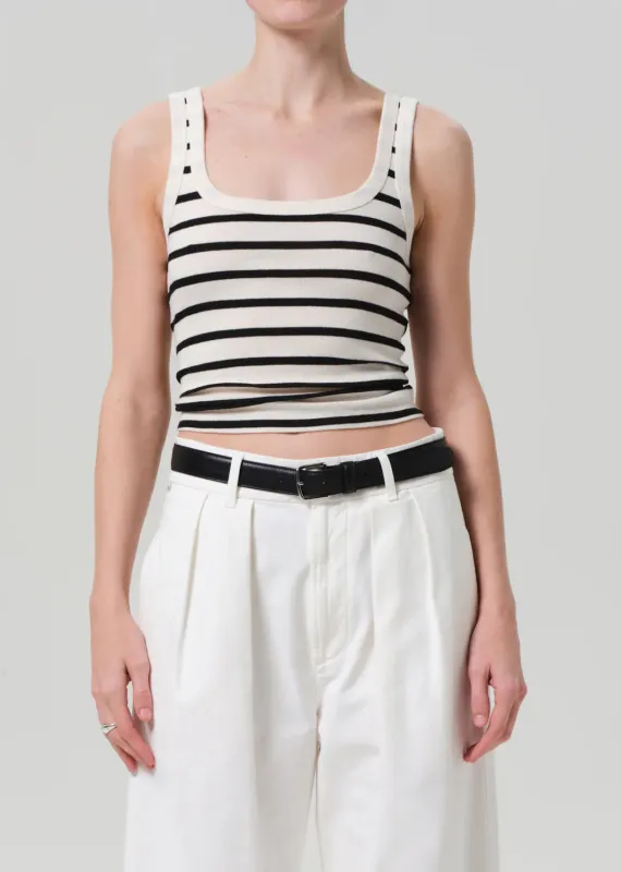 Citizens of Humanity - Faye Tank - Midnight Stripe sold by Jessie Boutique
