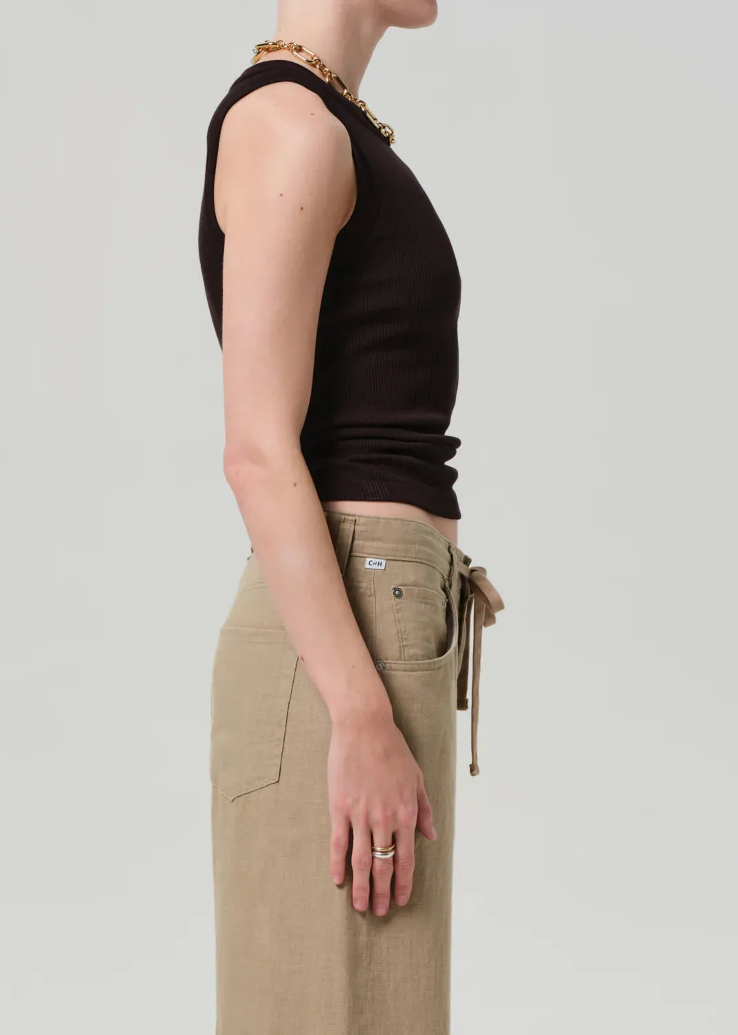Citizens of Humanity - Isabel Rib Tank - Chocolate sold by Jessie Boutique product image thumbnail 3