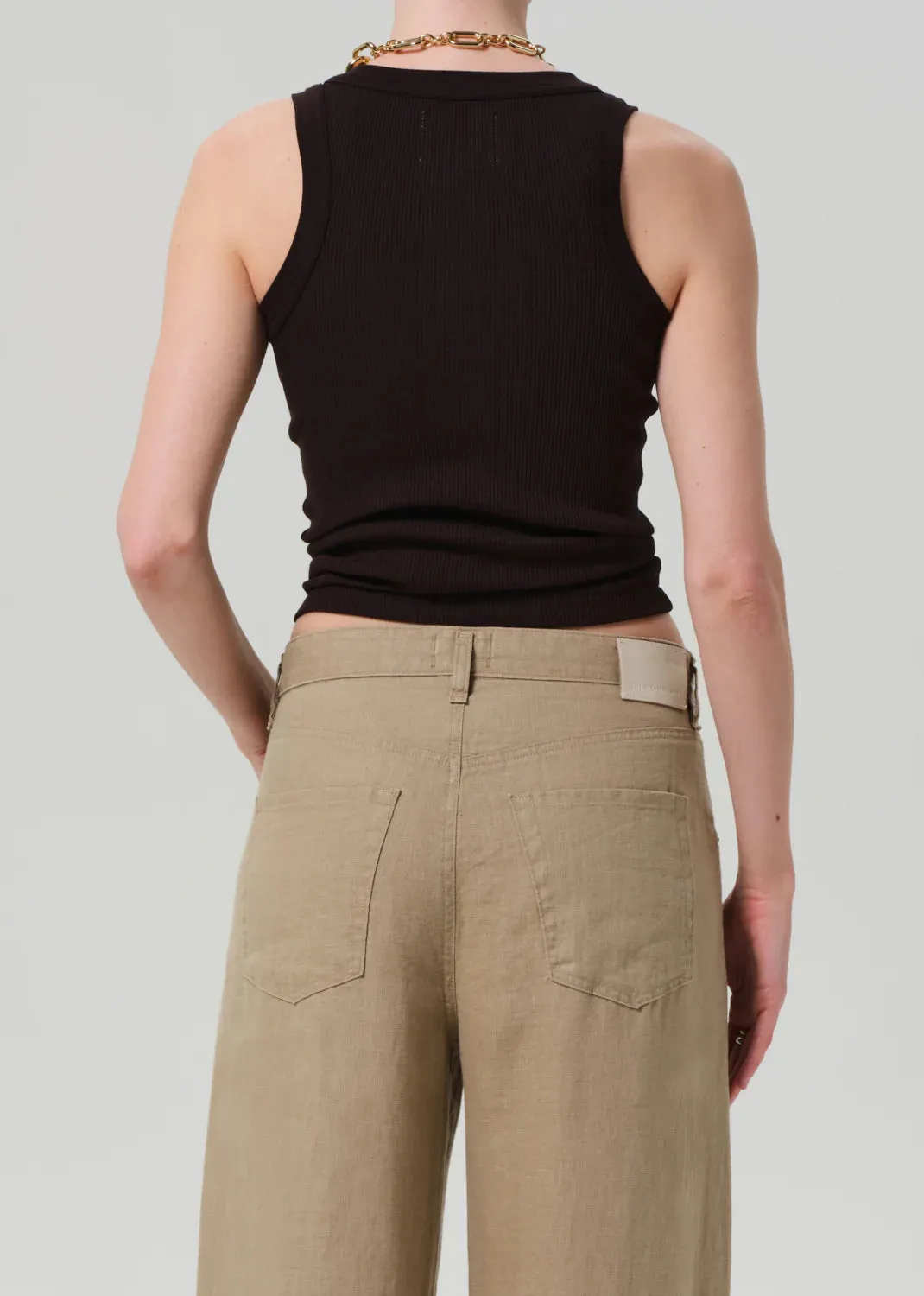 Citizens of Humanity - Isabel Rib Tank - Chocolate sold by Jessie Boutique product image thumbnail 2