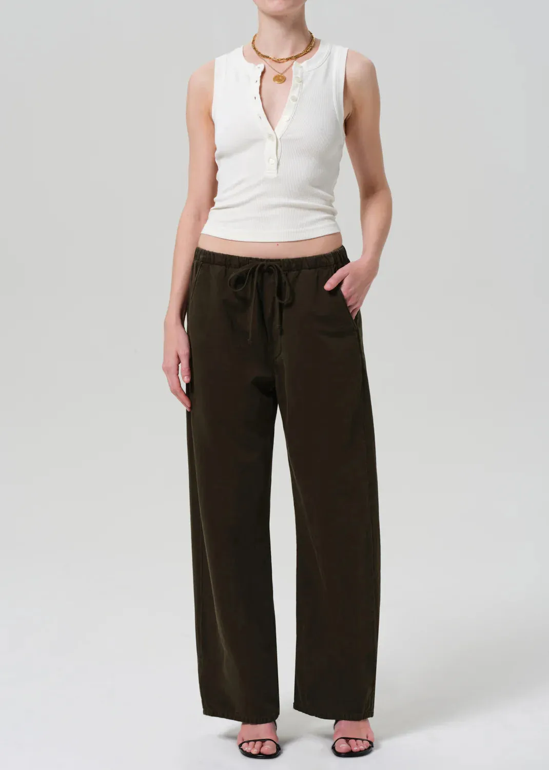 Citizens of Humanity - Aurora Pull On Pant - Dark Olive sold by Jessie Boutique