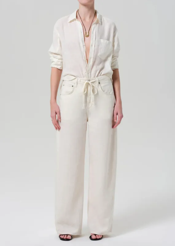 Citizens of Humanity - Brynn Drawstring Trouser - Vanilla sold by Jessie Boutique
