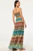 Misa - Polly Skirt - Paisley Ombre Chiffon sold by Jessie Boutique