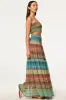 Misa - Polly Skirt - Paisley Ombre Chiffon sold by Jessie Boutique