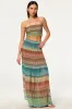 Misa - Polly Skirt - Paisley Ombre Chiffon sold by Jessie Boutique