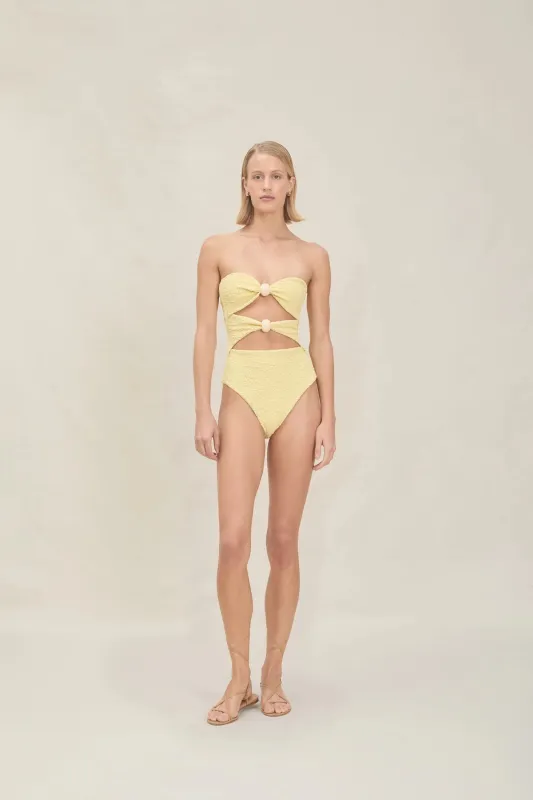 Devon Windsor - Misha Full-Piece - Lemon sold by Jessie Boutique