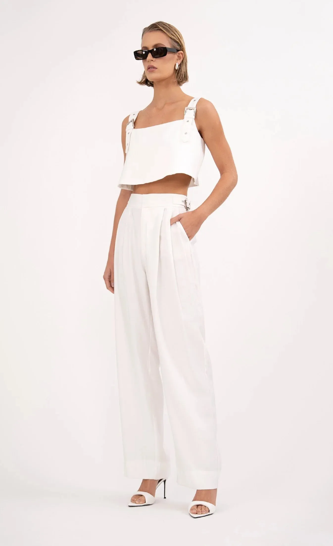 Nonchalant - Cruz Crop - Ivory sold by Jessie Boutique product image thumbnail 2