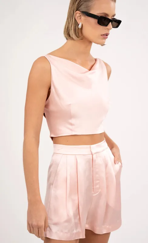Nonchalant - Dakota Crop - Pastel Pink sold by Jessie Boutique