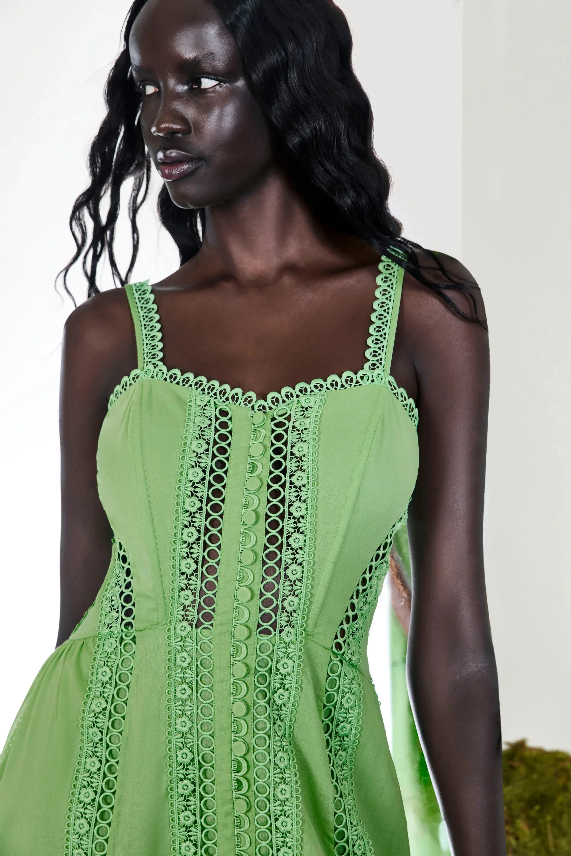 Charo Ruiz - Dafelle Long Dress - Green sold by Jessie Boutique product image thumbnail 4