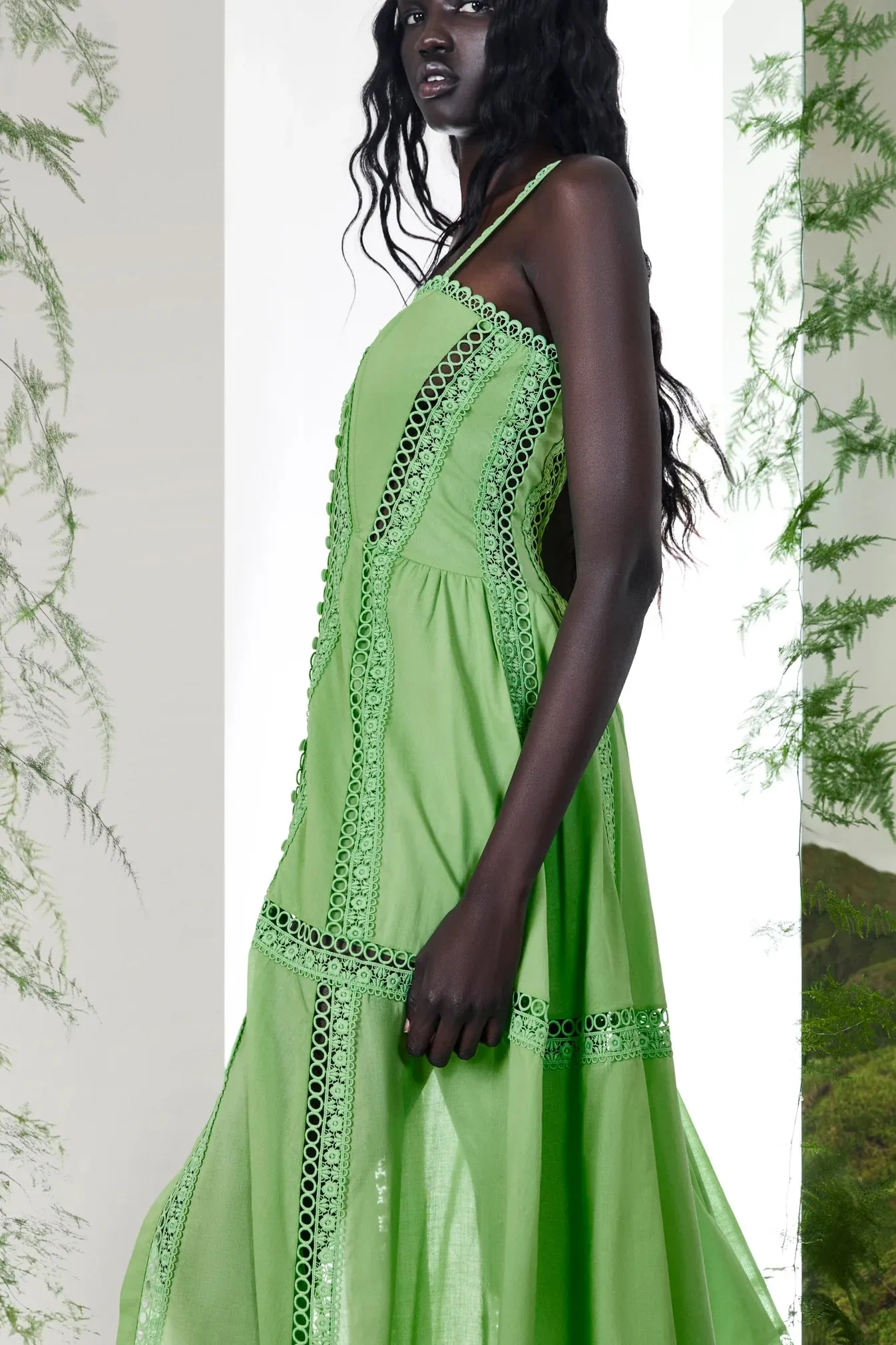 Charo Ruiz - Dafelle Long Dress - Green sold by Jessie Boutique product image thumbnail 2