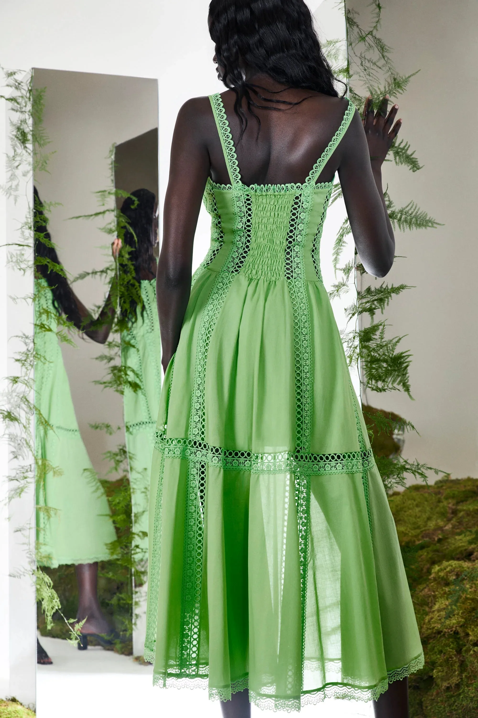 Charo Ruiz - Dafelle Long Dress - Green sold by Jessie Boutique product image thumbnail 3
