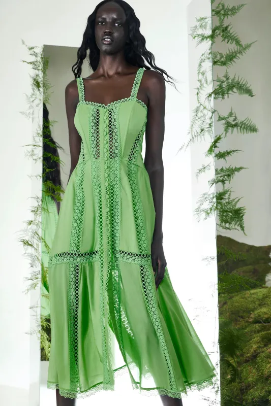 Charo Ruiz - Dafelle Long Dress - Green sold by Jessie Boutique