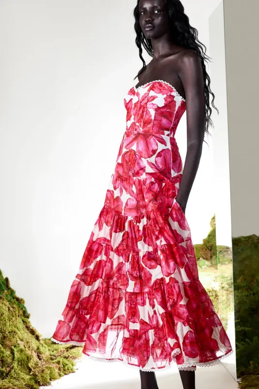 Charo Ruiz - Long Dress Ambar - White Blossom sold by Jessie Boutique