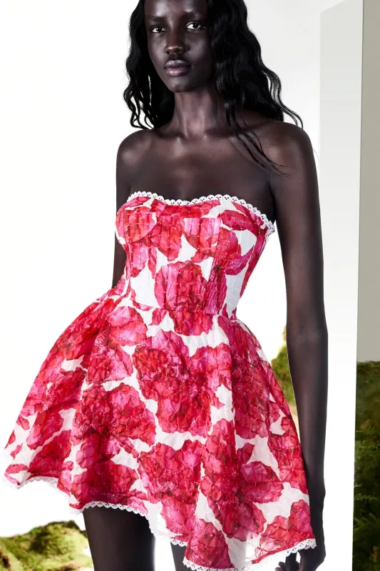 Charo Ruiz - Short Dress Cami - White Blossom sold by Jessie Boutique