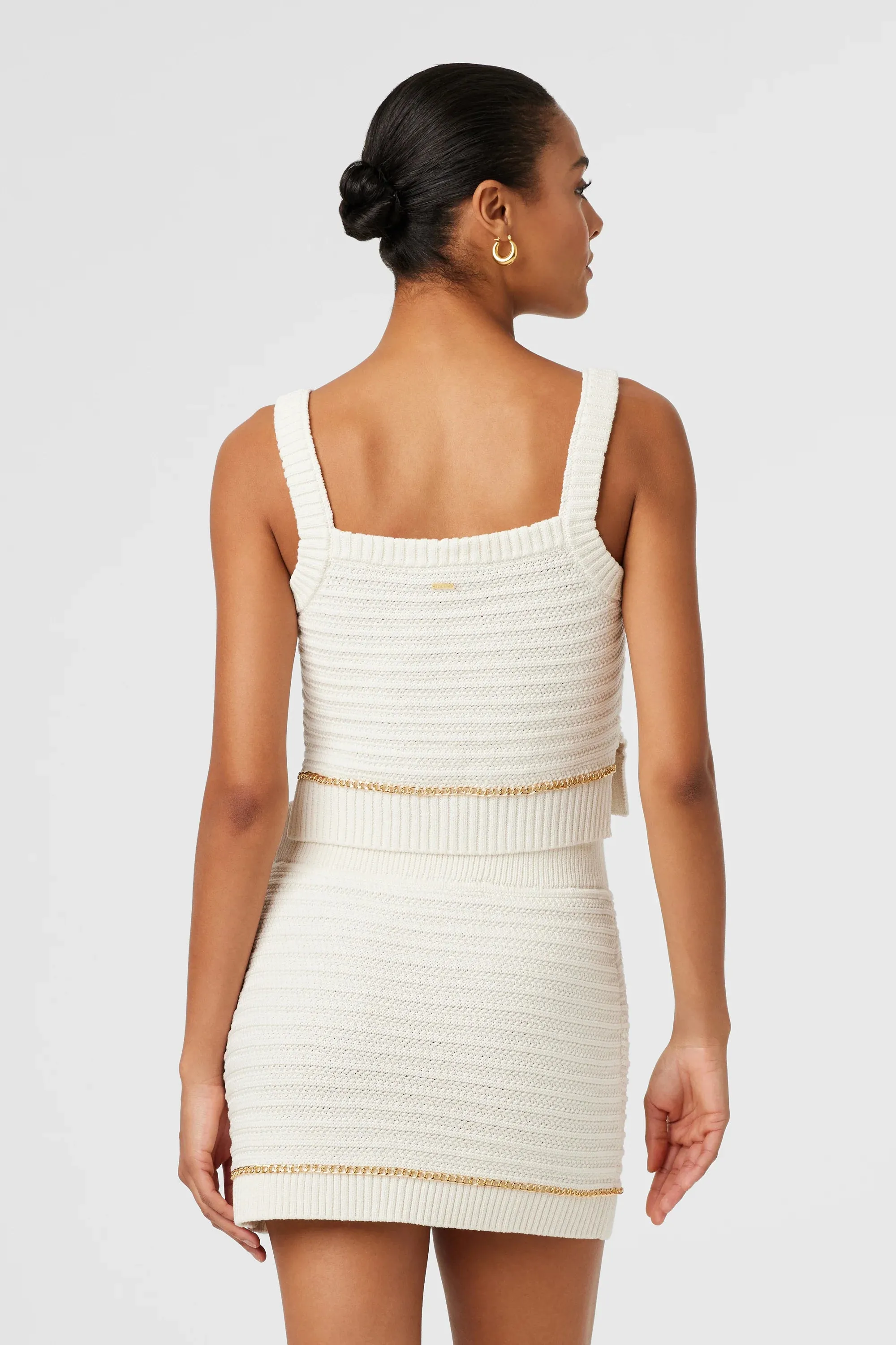 Toccin - Daisy Cropped Tank - Optic sold by Jessie Boutique product image thumbnail 3