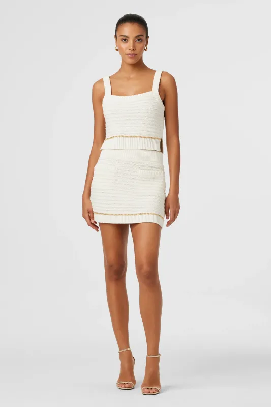 Toccin - Benson Pocket Skirt - Optic sold by Jessie Boutique