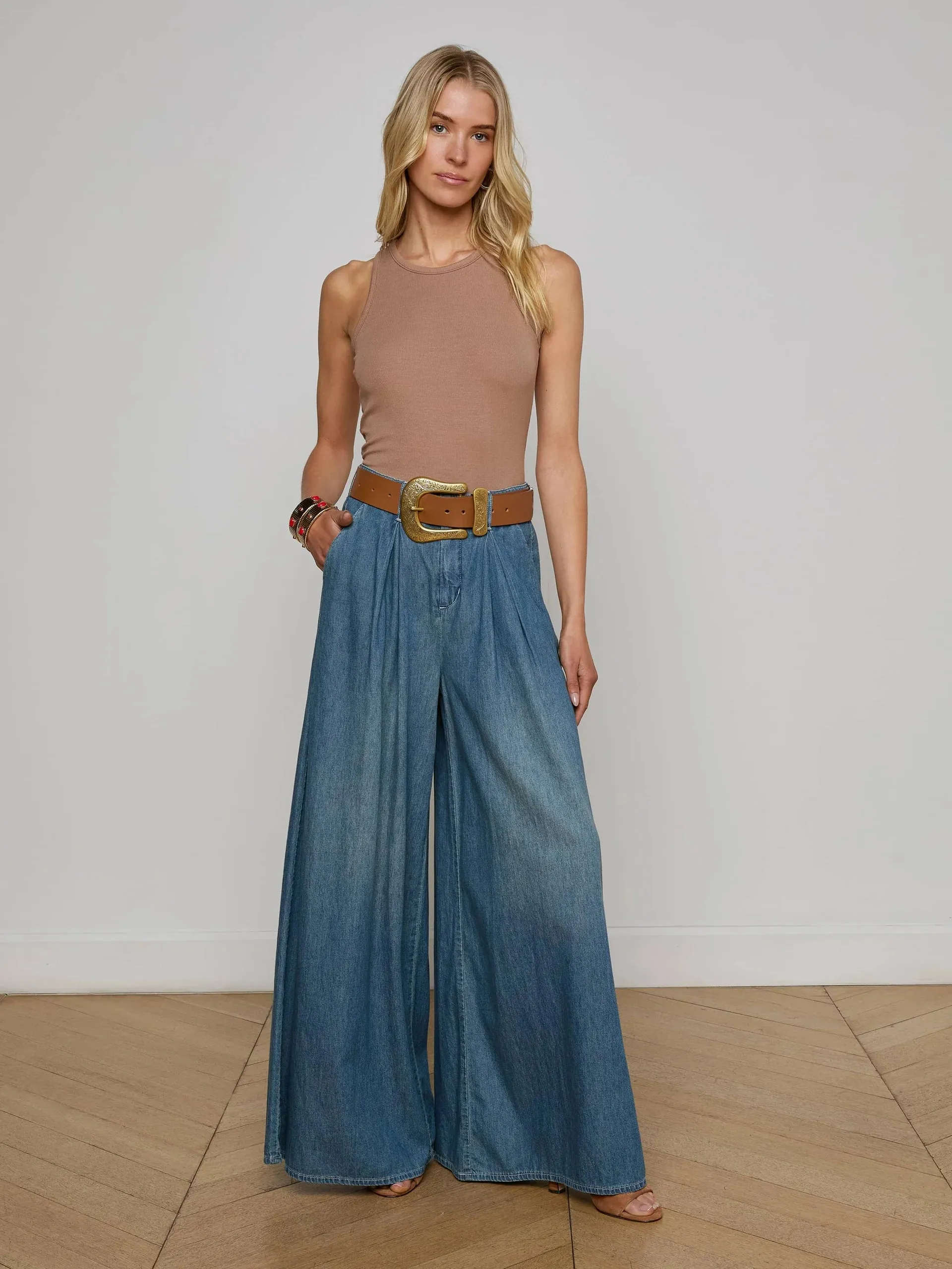 L'agence - Lorenza Palazzo Jean - Saratoga sold by Jessie Boutique