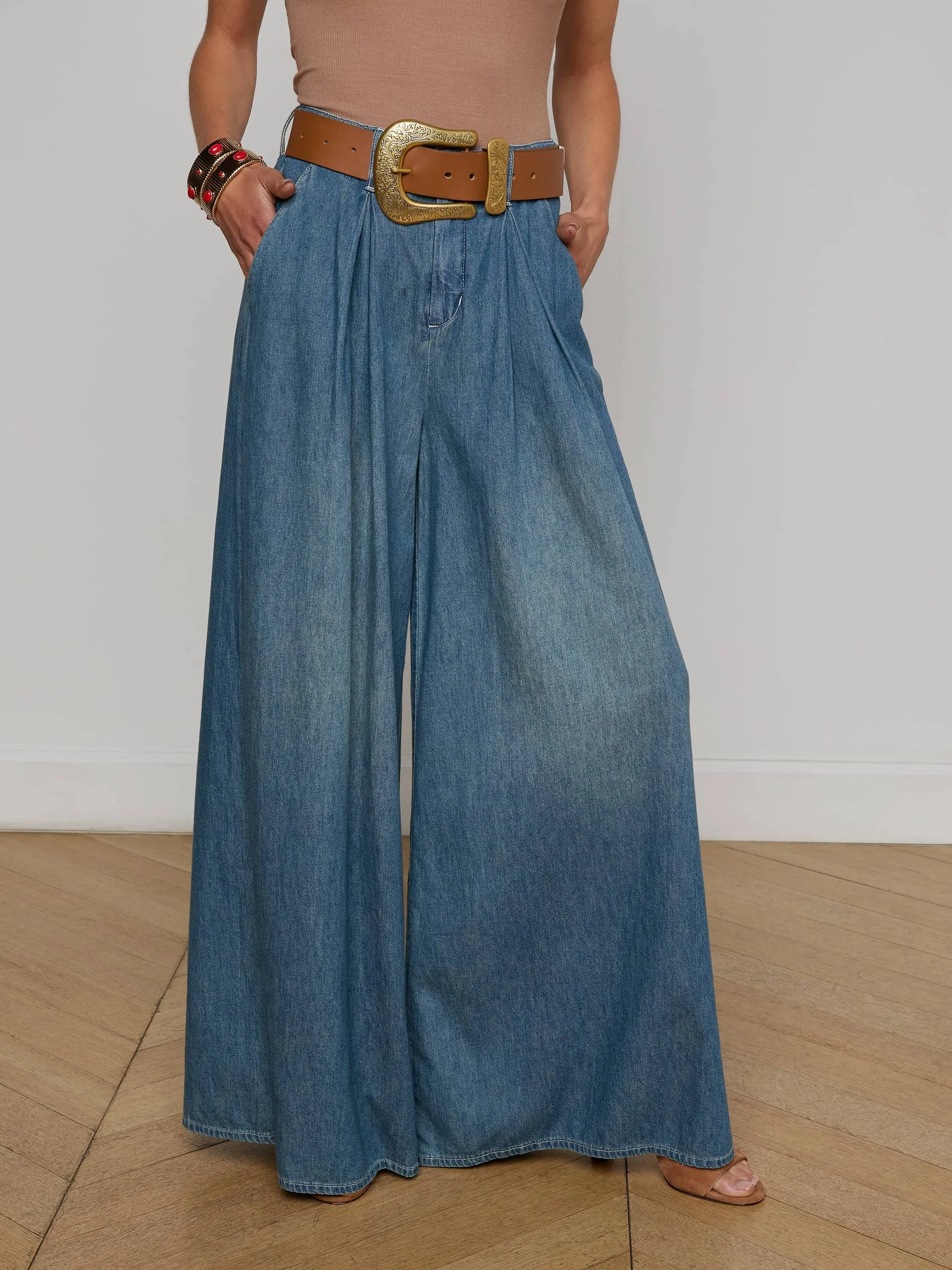 L'agence - Lorenza Palazzo Jean - Saratoga sold by Jessie Boutique product image thumbnail 2