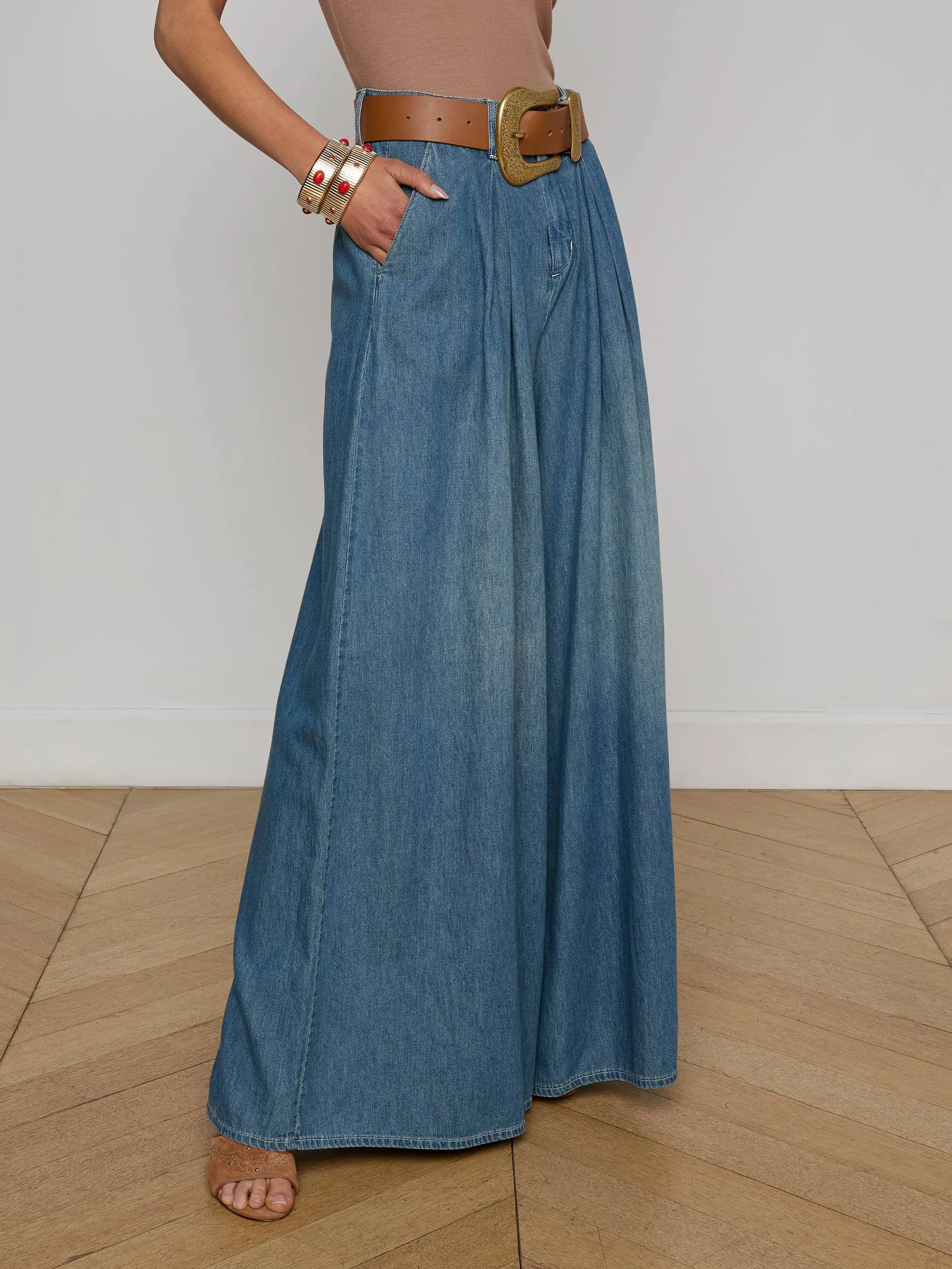 L'agence - Lorenza Palazzo Jean - Saratoga sold by Jessie Boutique product image thumbnail 4