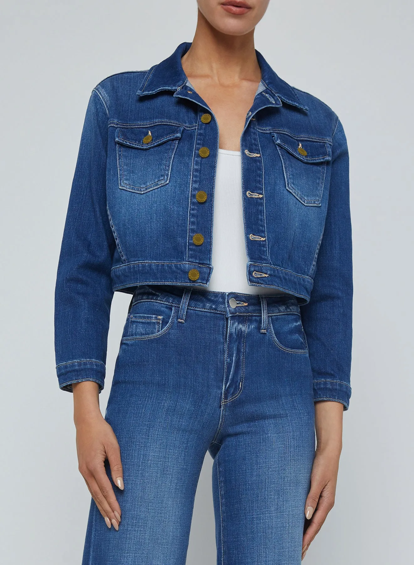 L'agence - Koda Crop Jacket - Kaplan sold by Jessie Boutique