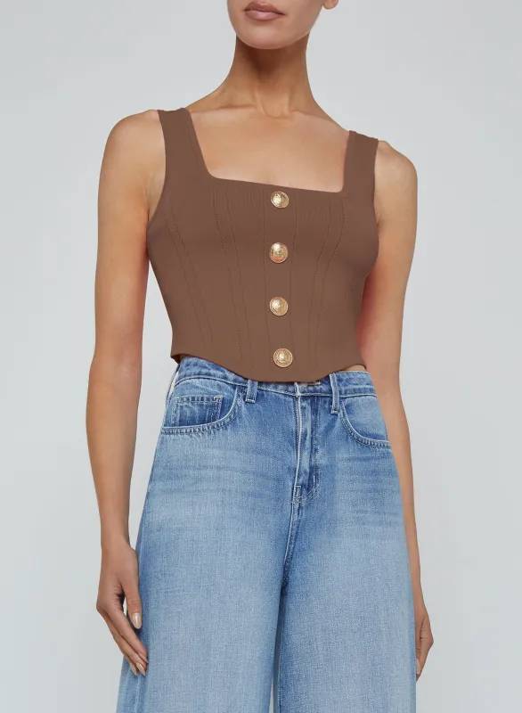 L'agence - Saga Top - Sepia/Brown made by L'AGENCE