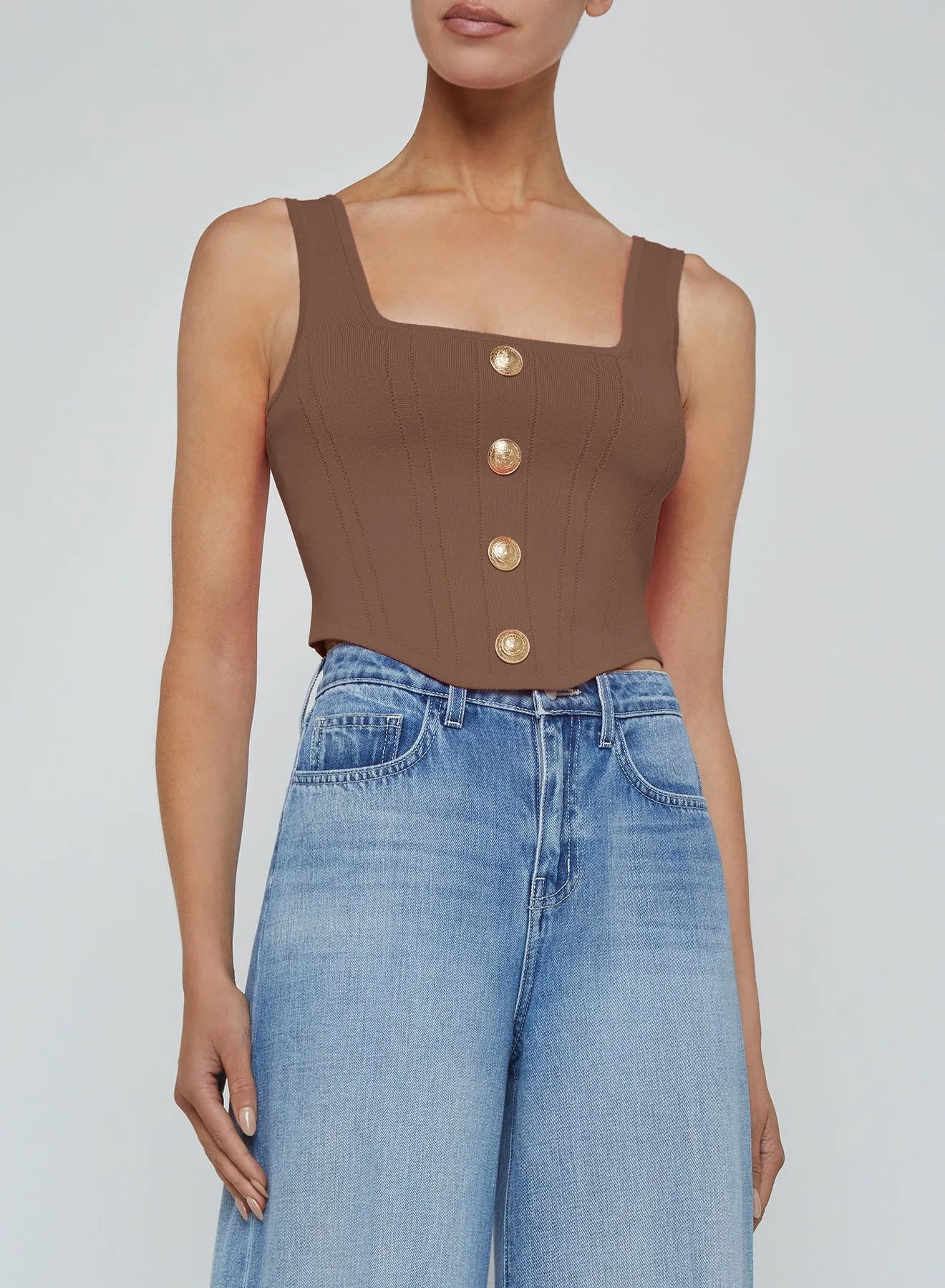 L'agence - Saga Top - Sepia/Brown sold by Jessie Boutique