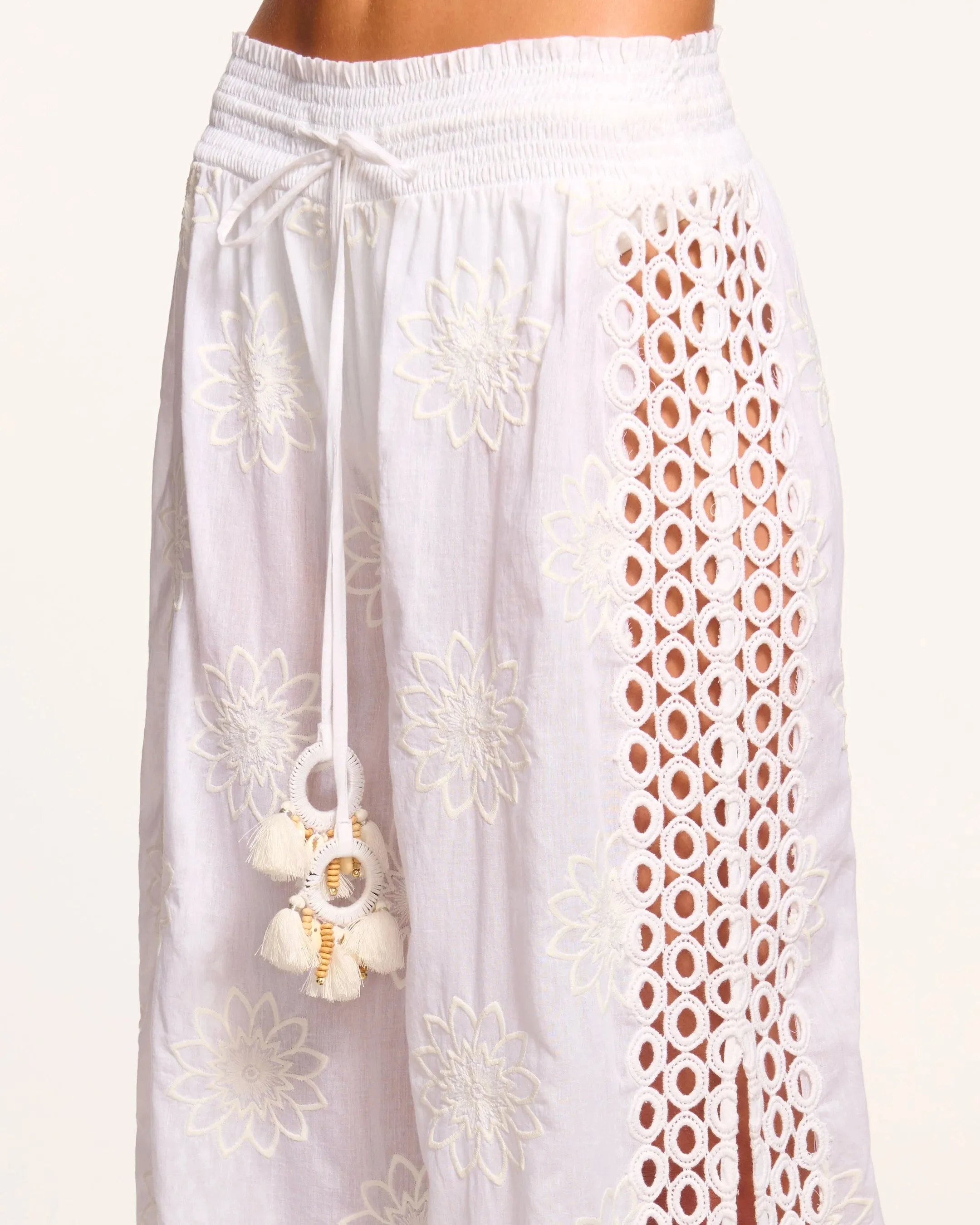 Ramy Brook - Milan Wide Leg Coverup Pant - White Floral sold by Jessie Boutique product image thumbnail 3