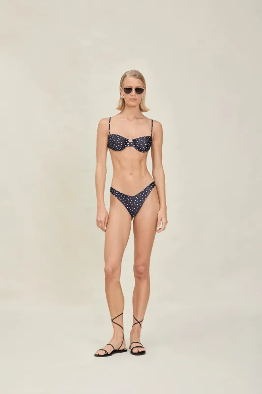 Devon Windsor - Lady Top - Black Dot made by Jessie Boutique