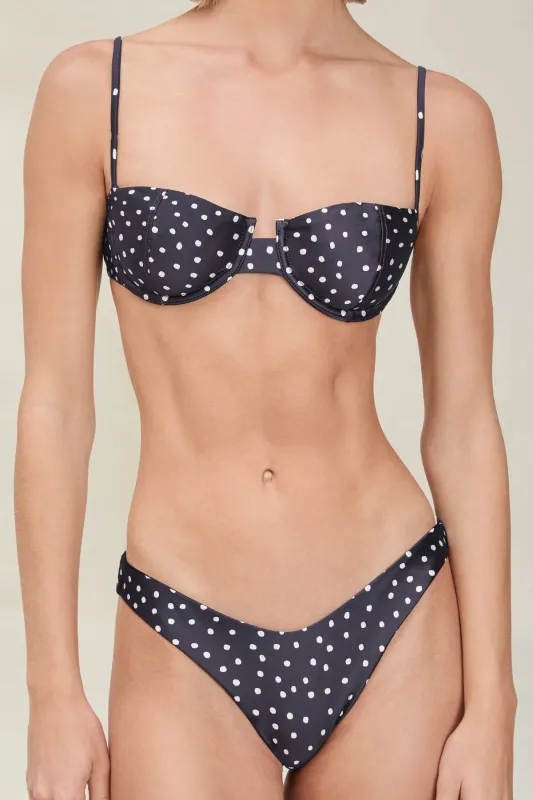 Devon Windsor - Larissa Bottom - Black Dot sold by Jessie Boutique