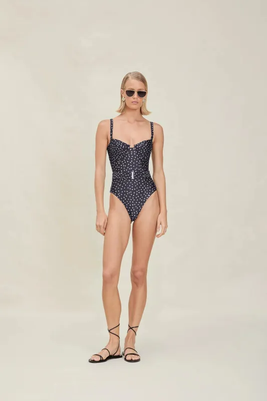 Devon Windsor - Freya Full-Piece - Black Dot sold by Jessie Boutique