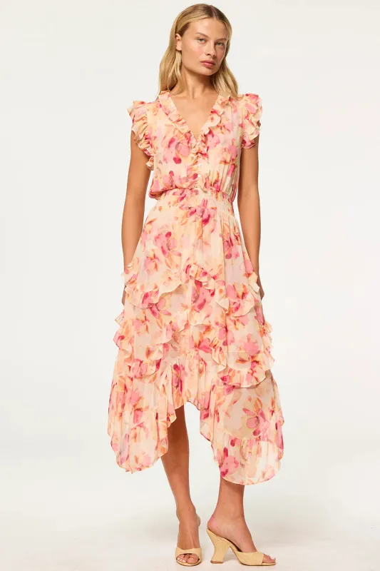 Misa - Dakota Dress - Watercolor Floral sold by Jessie Boutique