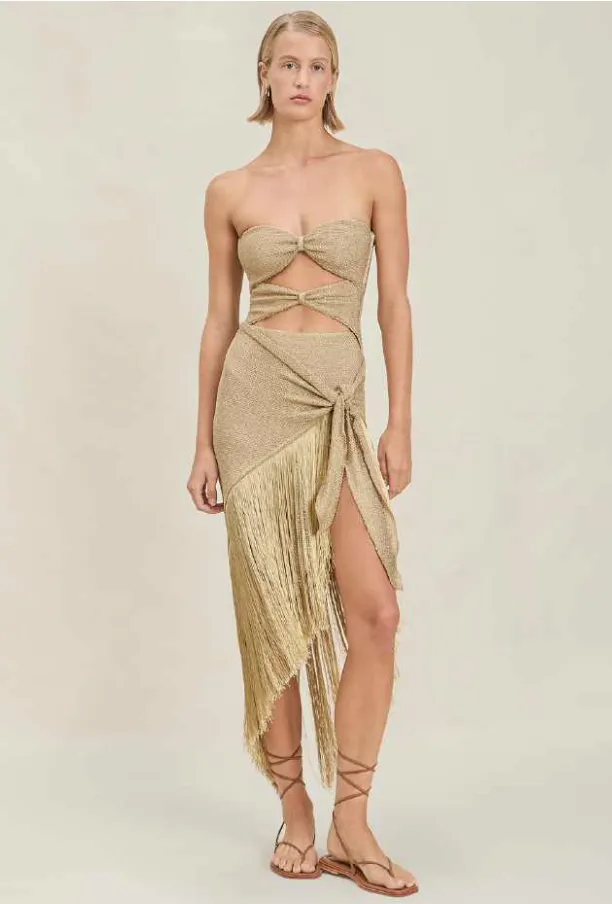 Devon Windsor - Paxton Pareo - Marigold sold by Jessie Boutique