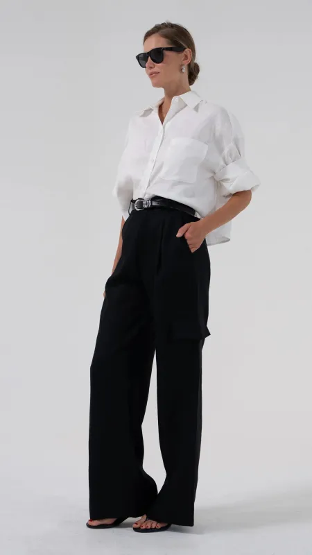 Parentezi - Letty Shirt - White sold by Jessie Boutique