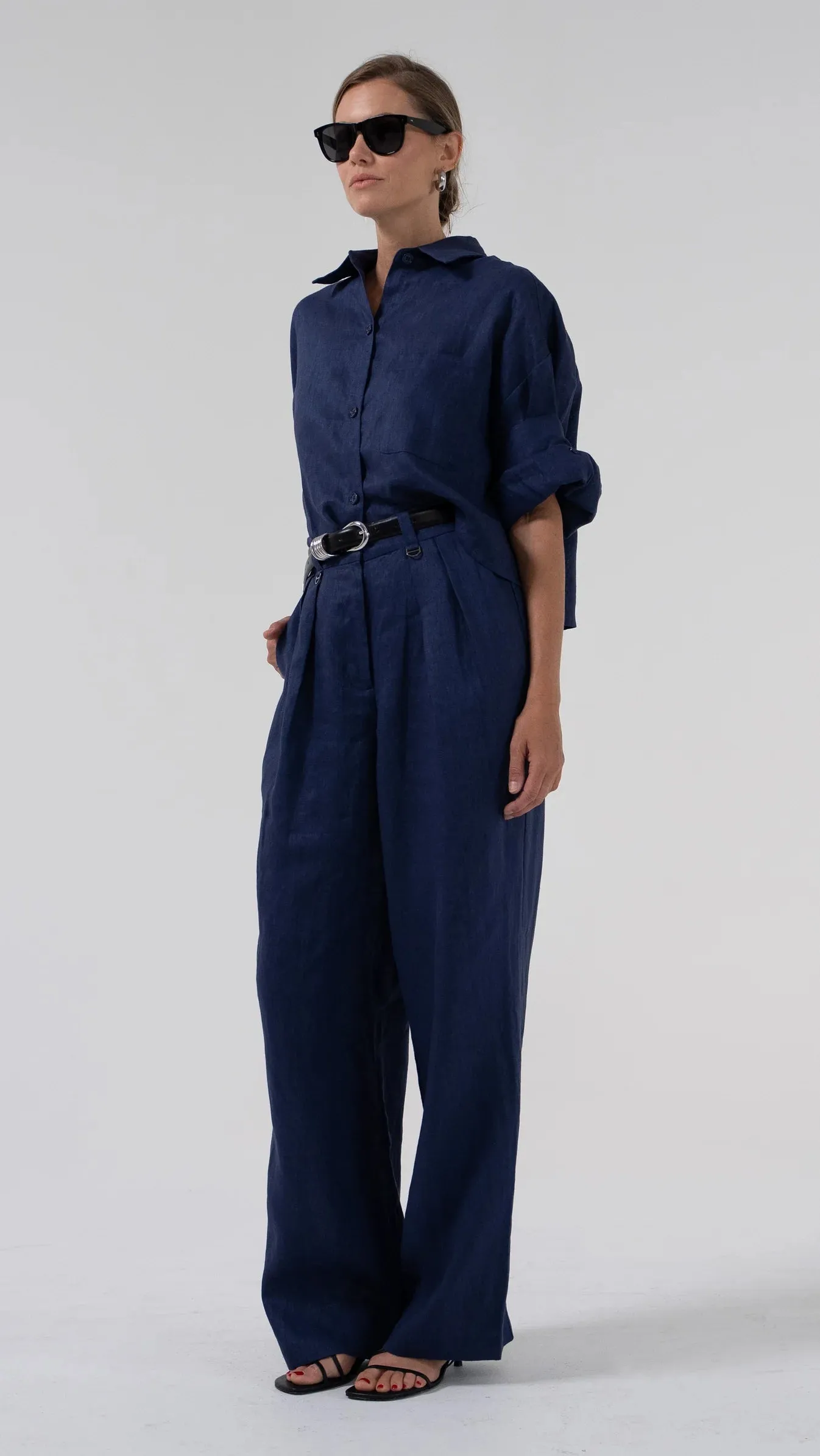 Parentezi - Romy Pants - Denim sold by Jessie Boutique