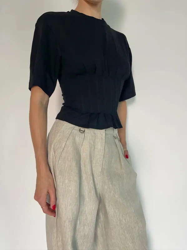 Parentezi - Mathilde Top - Black sold by Jessie Boutique