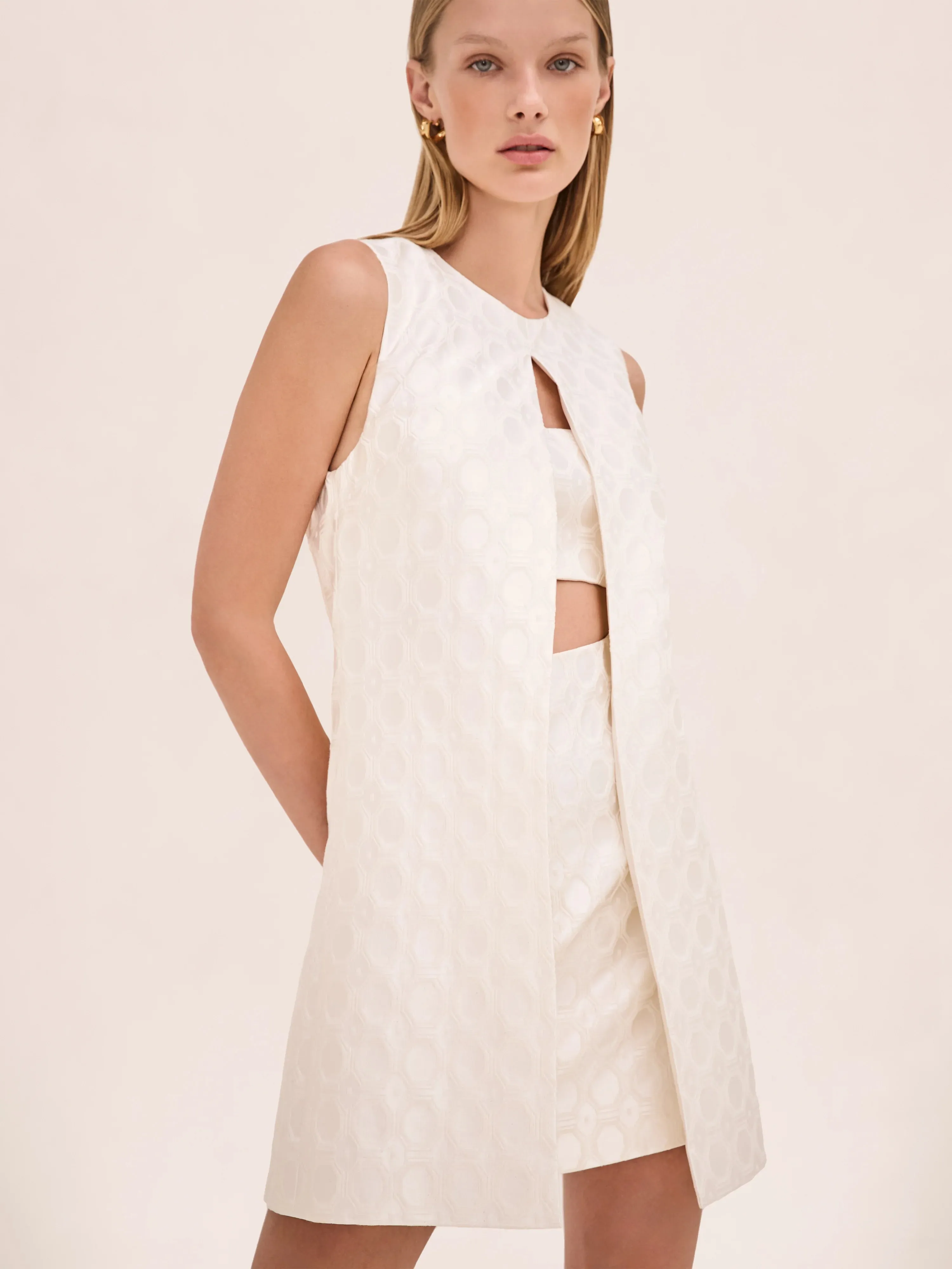 Alexis - Asha Dress - Ivory Jacquard sold by Jessie Boutique product image thumbnail 2